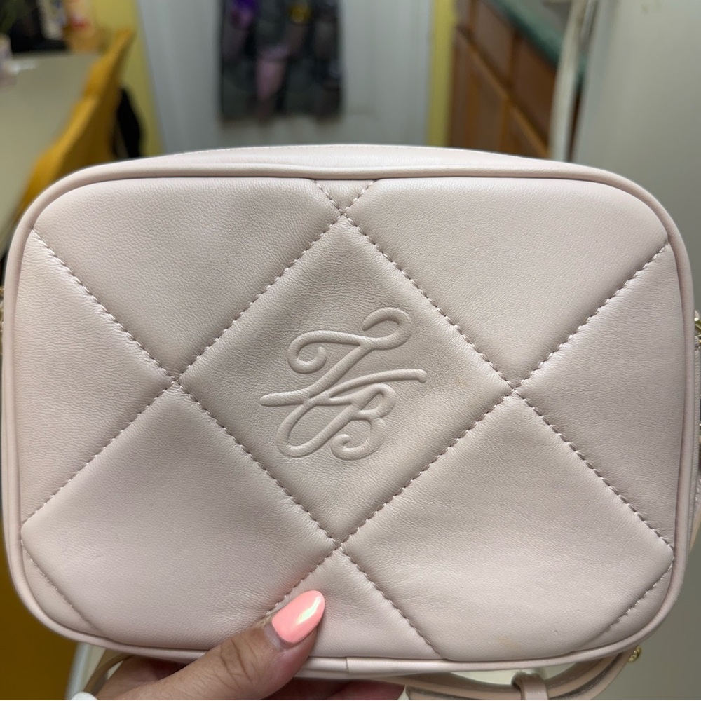 Elegant Pink Quilted Crossbody Bag